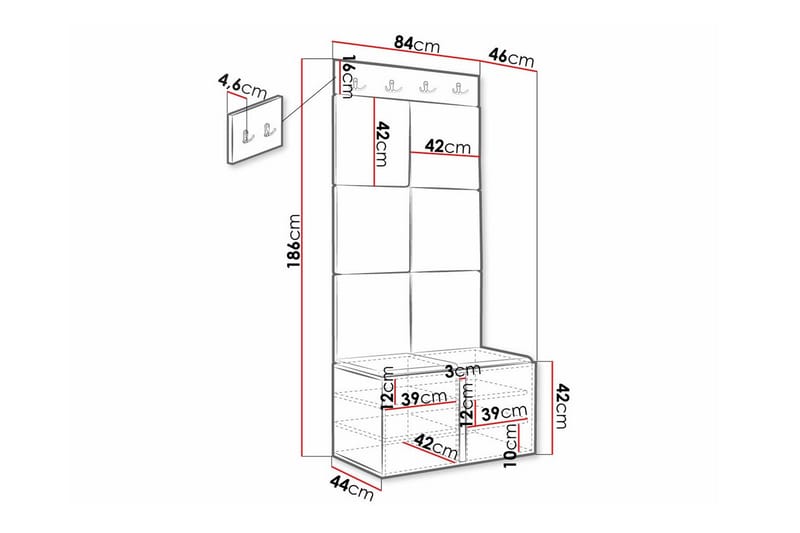 Dunvegan Highboard - Vit - Förvaring - Skåp - Förvaringsskåp