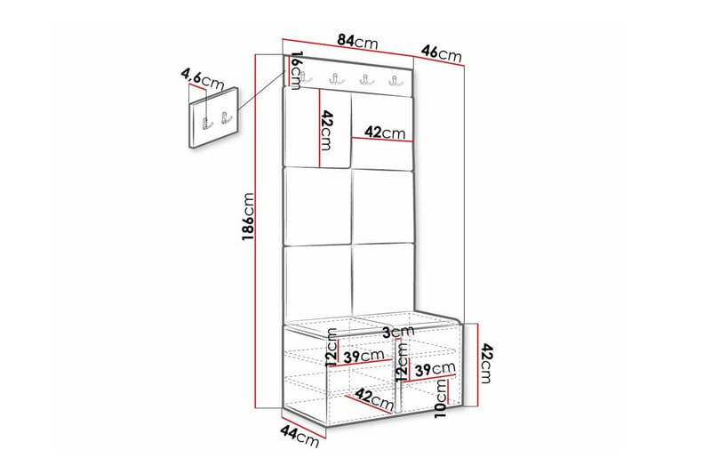 Dunvegan Highboard - Vit - Förvaring - Skåp - Förvaringsskåp