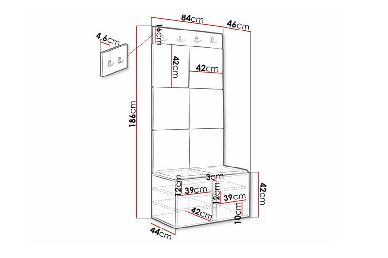 Dunvegan Highboard - Vit - Förvaring - Skåp - Förvaringsskåp