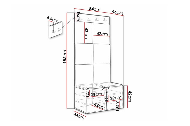 Dunvegan Highboard - Vit - Förvaring - Skåp - Förvaringsskåp