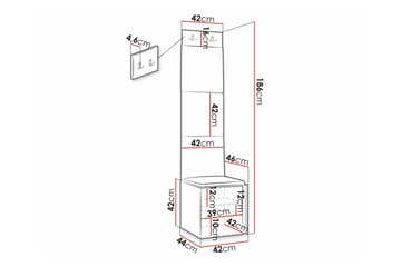 Dunvegan Highboard - Vit - Förvaring - Skåp - Förvaringsskåp
