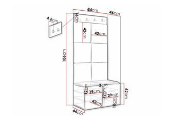 Dunvegan Highboard White - Förvaring - Skåp - Förvaringsskåp