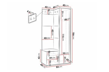 Dunvegan Highboard White - Förvaring - Skåp - Förvaringsskåp