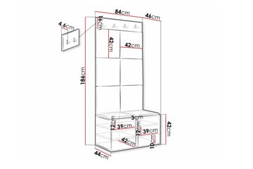 Dunvegan Highboard White - Förvaring - Skåp - Förvaringsskåp
