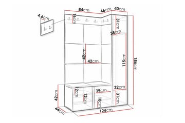 Dunvegan Highboard White - Förvaring - Skåp - Förvaringsskåp