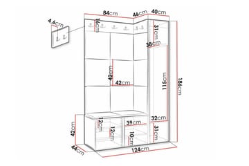 Dunvegan Highboard White - Förvaring - Skåp - Förvaringsskåp