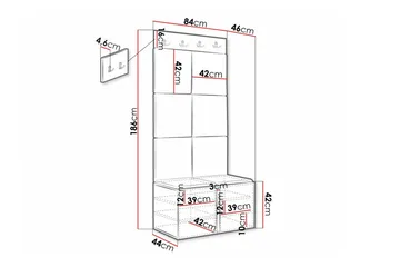 Dunvegan Highboard White - Förvaring - Skåp - Förvaringsskåp
