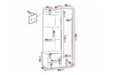 Dunvegan Highboard White - Förvaring - Skåp - Förvaringsskåp