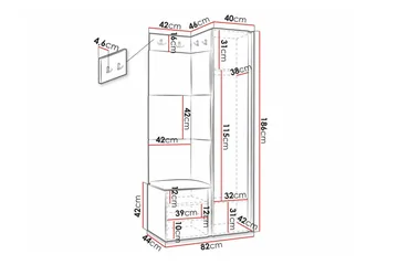 Dunvegan Highboard White - Förvaring - Skåp - Förvaringsskåp