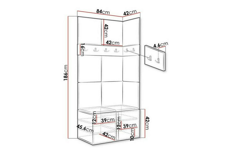 Dunvegan Highboard White - Förvaring - Skåp - Förvaringsskåp