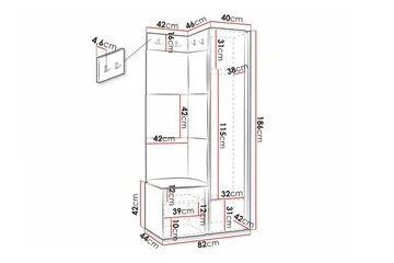 Dunvegan Highboard White - Förvaring - Skåp - Förvaringsskåp