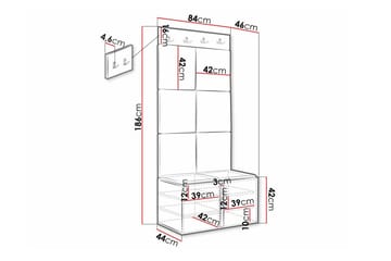 Dunvegan Highboard White - Förvaring - Skåp - Förvaringsskåp