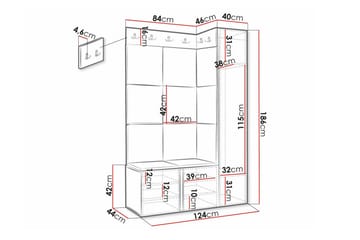Dunvegan Highboard White - Förvaring - Skåp - Förvaringsskåp