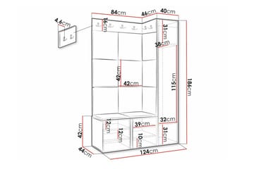 Dunvegan Highboard White - Förvaring - Skåp - Förvaringsskåp