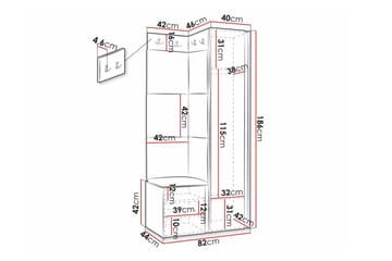 Dunvegan Highboard White - Förvaring - Skåp - Förvaringsskåp