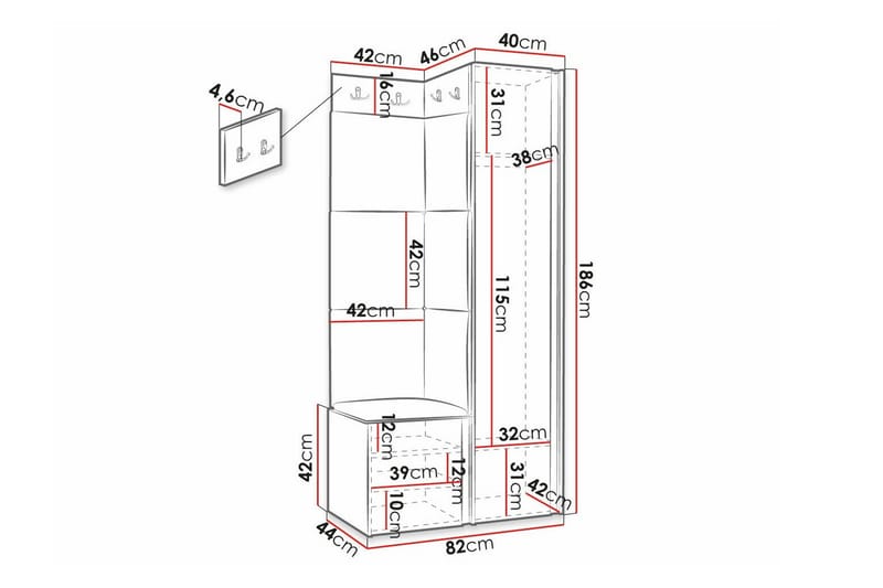 Dunvegan Highboard White - Förvaring - Skåp - Förvaringsskåp