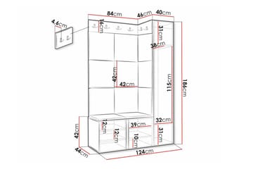 Dunvegan Highboard White - Förvaring - Skåp - Förvaringsskåp