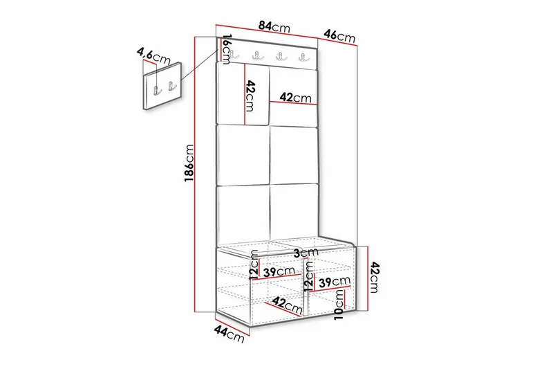 Dunvegan Highboard White - Förvaring - Skåp - Förvaringsskåp