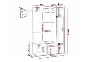 Dunvegan Highboard White - Förvaring - Skåp - Förvaringsskåp