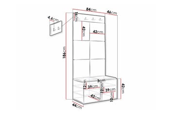 Dunvegan Highboard White - Förvaring - Skåp - Förvaringsskåp