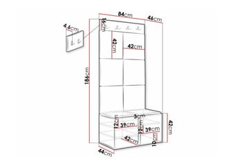 Dunvegan Highboard White - Förvaring - Skåp - Förvaringsskåp