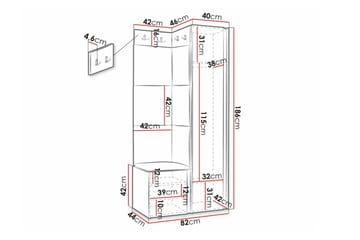 Dunvegan Highboard White - Förvaring - Skåp - Förvaringsskåp