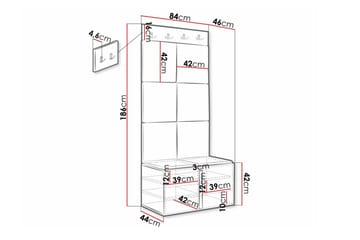 Dunvegan Highboard White - Förvaring - Skåp - Förvaringsskåp