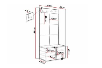 Dunvegan Highboard White - Förvaring - Skåp - Förvaringsskåp