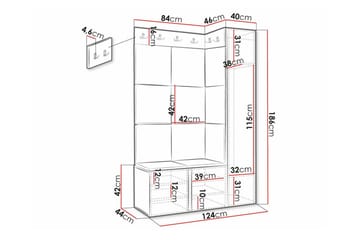 Dunvegan Highboard White - Förvaring - Skåp - Förvaringsskåp