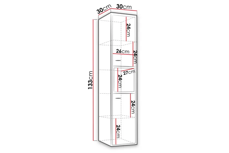 Ekomi Badrumsskåp - Svart - Förvaring - Skåp - Förvaringsskåp
