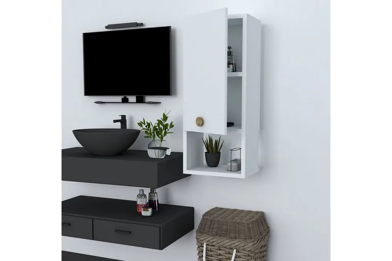 Estephen Badrumsskåp 71 cm - Vit - Hus & renovering - Kök & bad - Badrum - Badrumsmöbler & badrumsinredning - Väggskåp & högskåp