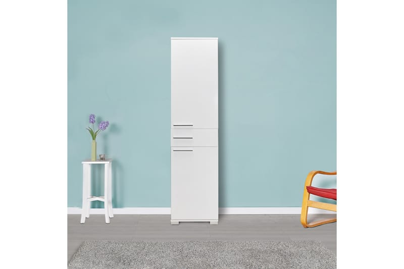 Förvaringsskåp 45x187 cm - Vit - Förvaring - Skåp - Förvaringsskåp