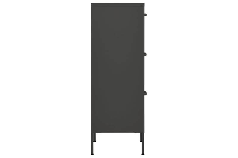 Förvaringsskåp antracit 80x35x101,5 cm stål - Grå - Förvaring - Skåp - Förvaringsskåp
