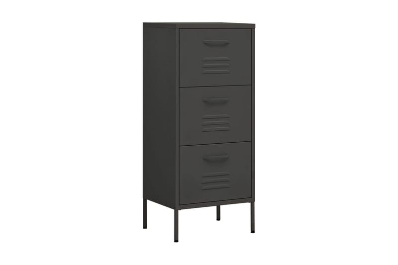 Förvaringsskåp antracit 80x35x101,5 cm stål - Grå - Förvaring - Skåp - Förvaringsskåp