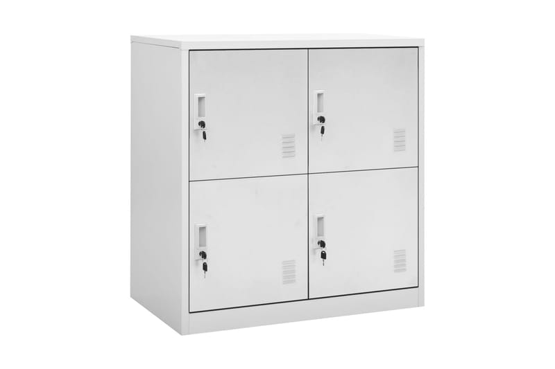 Förvaringsskåp ljusgrå 90x45x92,5 cm stål - Grå - Förvaring - Skåp - Förvaringsskåp