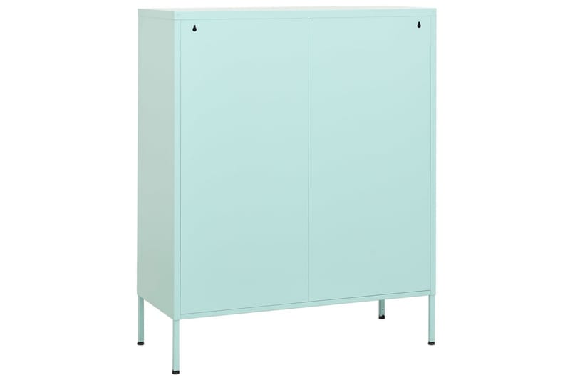 Förvaringsskåp mintgrön 80x35x101,5 cm stål - Blå - Förvaring - Skåp - Förvaringsskåp