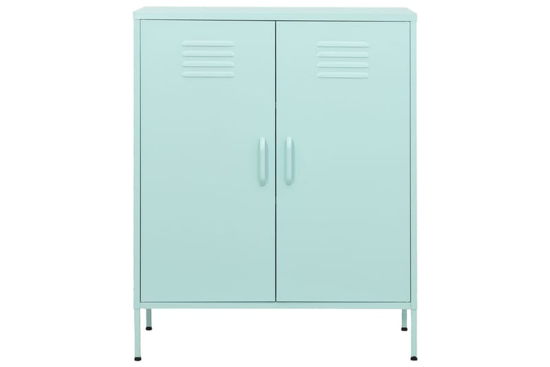 Förvaringsskåp mintgrön 80x35x101,5 cm stål - Grön - Förvaring - Skåp - Förvaringsskåp