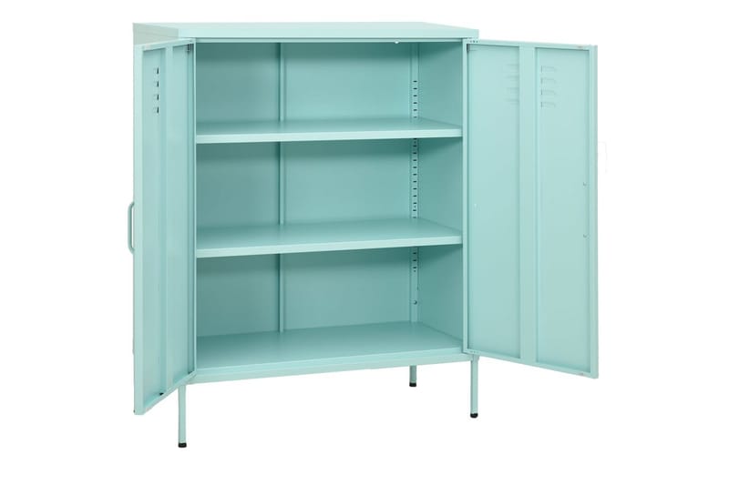Förvaringsskåp mintgrön 80x35x101,5 cm stål - Grön - Förvaring - Skåp - Förvaringsskåp