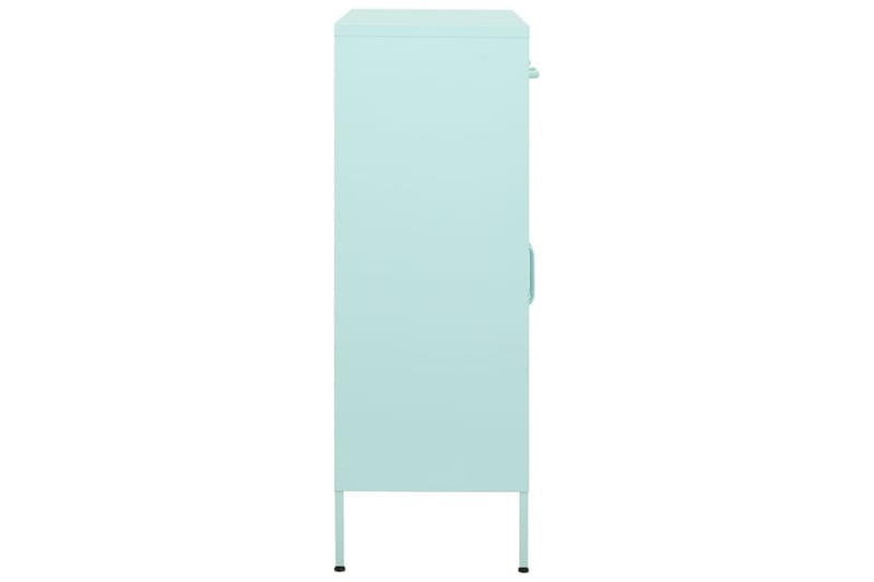 Förvaringsskåp mintgrön 80x35x101,5 cm stål - Grön - Förvaring - Skåp - Förvaringsskåp
