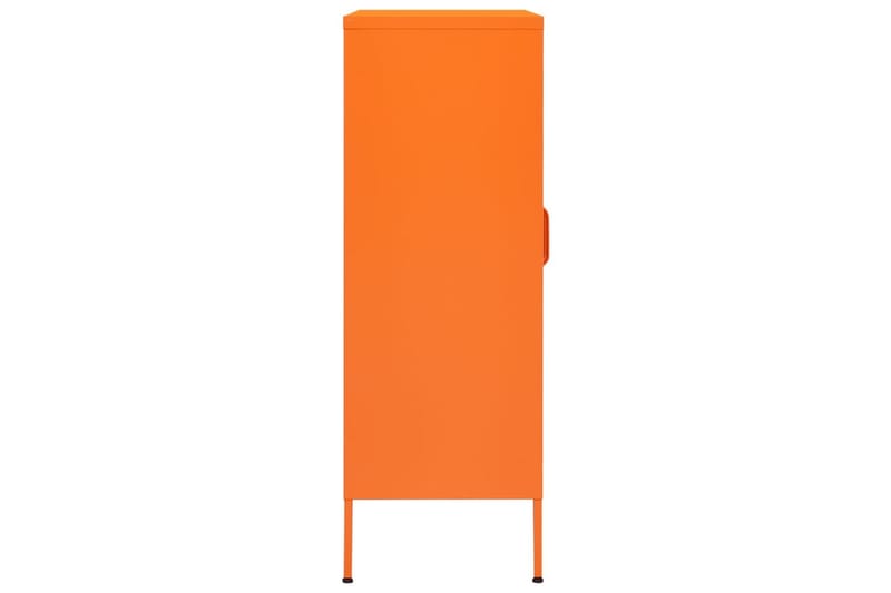 Förvaringsskåp orange 80x35x101,5 cm stål - Orange - Förvaring - Skåp - Förvaringsskåp