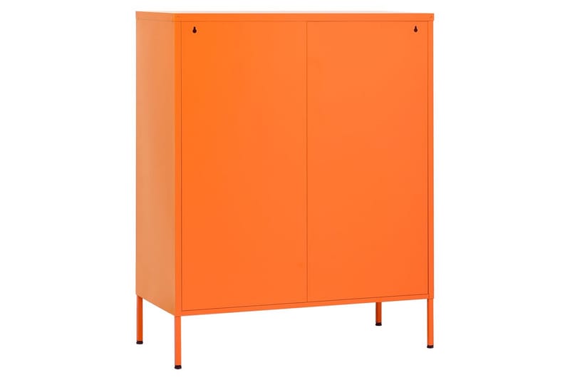 Förvaringsskåp orange 80x35x101,5 cm stål - Orange - Förvaring - Skåp - Förvaringsskåp