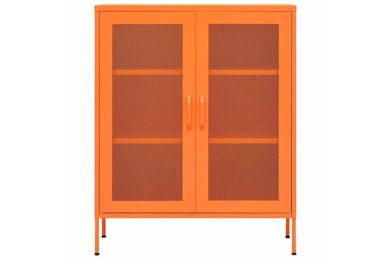 Förvaringsskåp orange 80x35x101,5 cm stål - Orange - Förvaring - Skåp - Förvaringsskåp