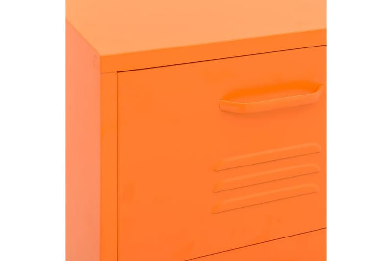 Förvaringsskåp orange 80x35x101,5 cm stål - Orange - Förvaringsskåp