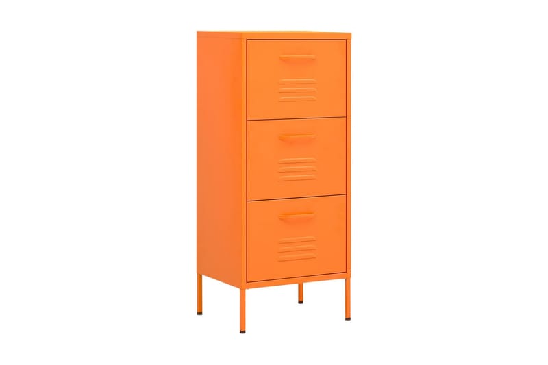 Förvaringsskåp orange 80x35x101,5 cm stål - Orange - Förvaringsskåp