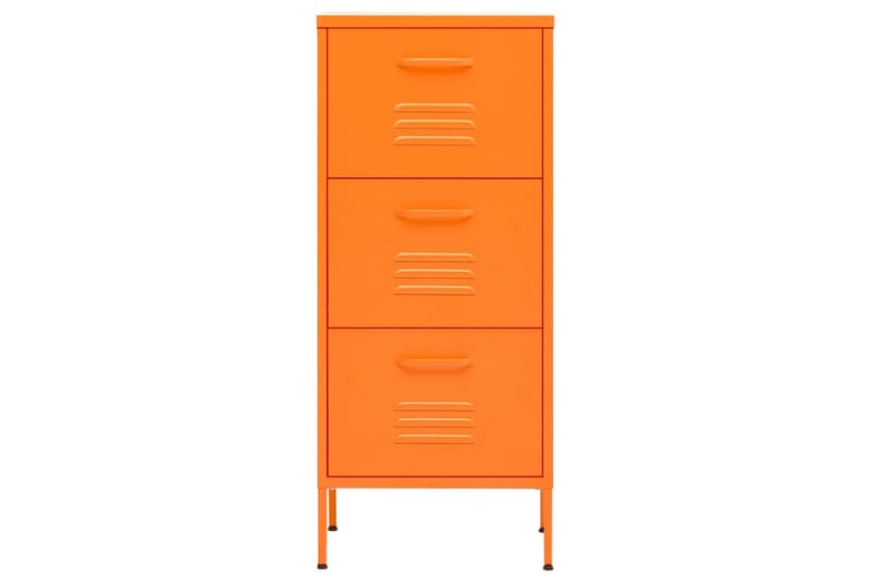 Förvaringsskåp orange 80x35x101,5 cm stål - Orange - Förvaringsskåp