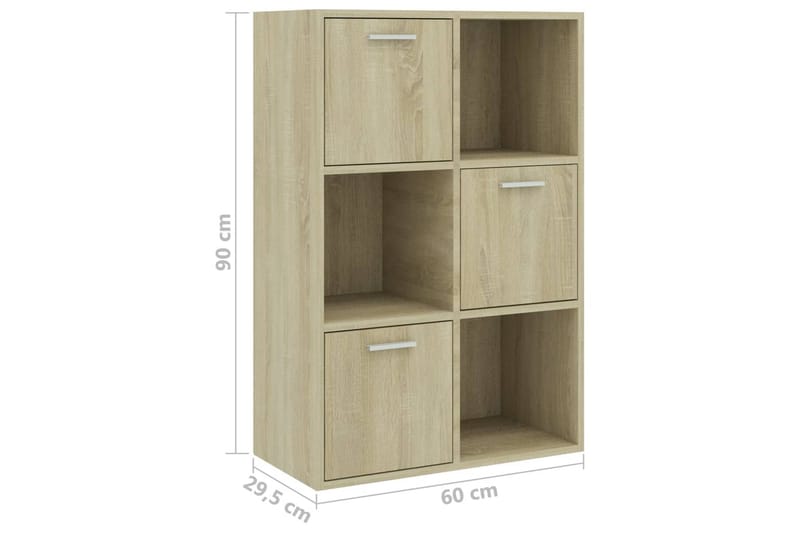 Förvaringsskåp sonoma ek 60x29,5x90 cm spånskiva - Brun - Förvaring - Skåp - Förvaringsskåp