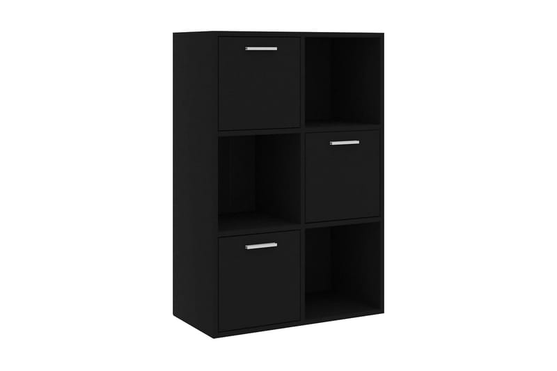 Förvaringsskåp svart 60x29,5x90 cm spånskiva - Svart - Förvaring - Skåp - Förvaringsskåp