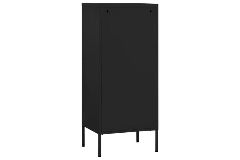 Förvaringsskåp svart 80x35x101,5 cm stål - Svart - Förvaring - Skåp - Förvaringsskåp