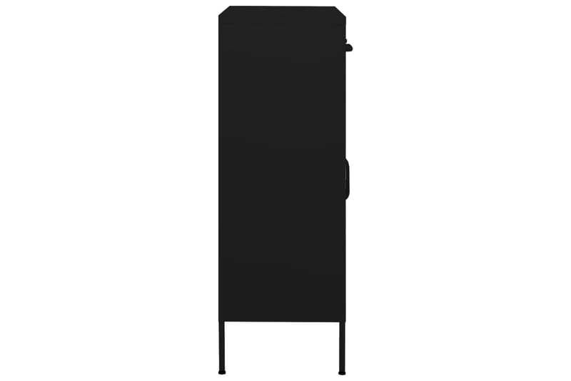 Förvaringsskåp svart 80x35x101,5 cm stål - Svart - Förvaring - Skåp - Förvaringsskåp
