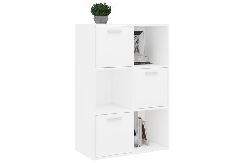 Förvaringsskåp vit 60x29,5x90 cm spånskiva - Vit - Förvaring - Skåp - Förvaringsskåp